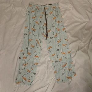 Fox pajama pants